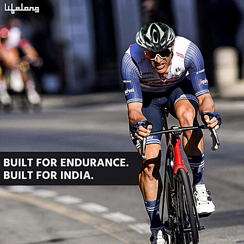 Lifelong Adjustable Cycling Helmet - Detachable Visor, Adjustable Knob, 1 pc  