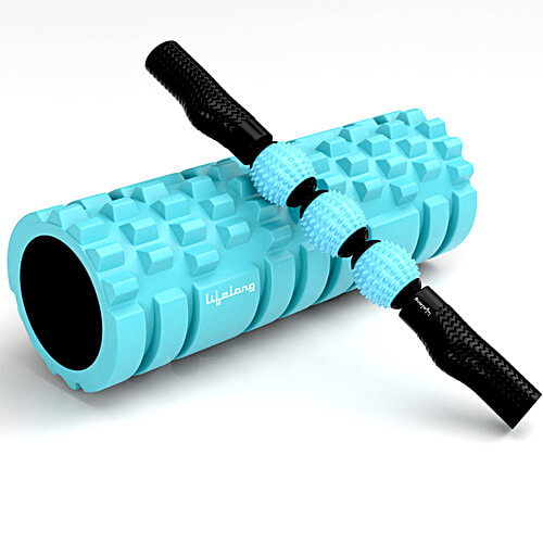 Lifelong Foam Roller/Deep Tissue Body Massager - For Back, Neck & Knee Pain Relief, 1 pc  For Home Gym, Portable Gym, Exercise Equipment, Yoga Roller for Workout, Roller Massager Tool with Massage Stick