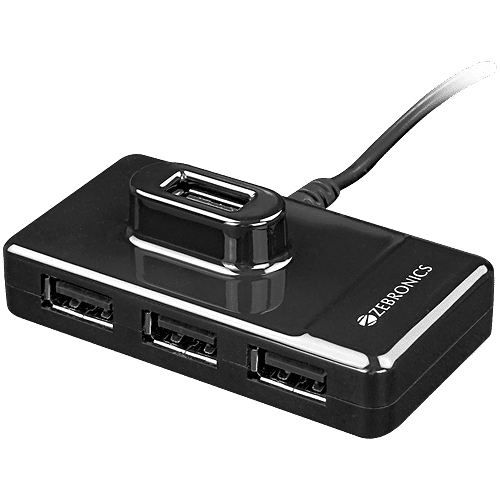 Zebronics Zeb-100HB 4 Ports USB Hub, 1 pc  