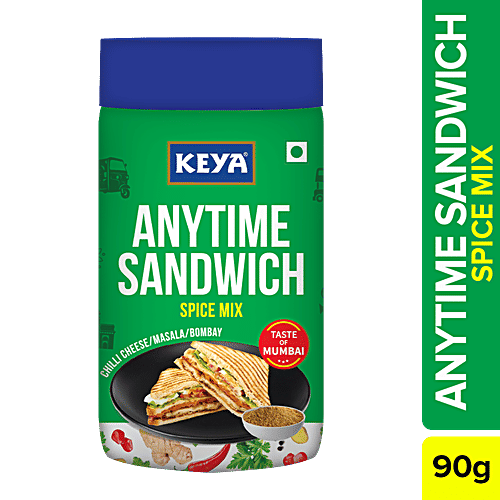 Keya Anytime Sandwich Spice Mix Seasoning For Chilli Cheese, Masala Toast, Bombay Sandwich, 90 g  Veg Roll