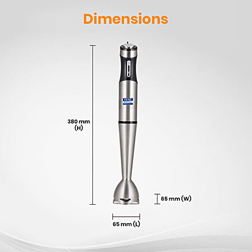 kent 16044 Stainless Steel Hand Blender - 400 W, Variable Speed Control, Low Noise Operation, 1 pc