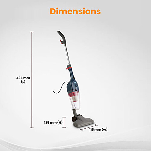 kent 600 W Storm Vacuum Cleaner - Cyclone5 Technology, HEPA Filter, Bagless Design, 5 Accessories, Grey, 1 pc  Detachable & Easy to Pack,  Ideal Cleaning for Floor, Curtains, Carpet & Sofa