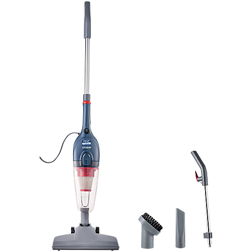 kent 600 W Storm Vacuum Cleaner - Cyclone5 Technology, HEPA Filter, Bagless Design, 5 Accessories, Grey, 1 pc  Detachable & Easy to Pack,  Ideal Cleaning for Floor, Curtains, Carpet & Sofa