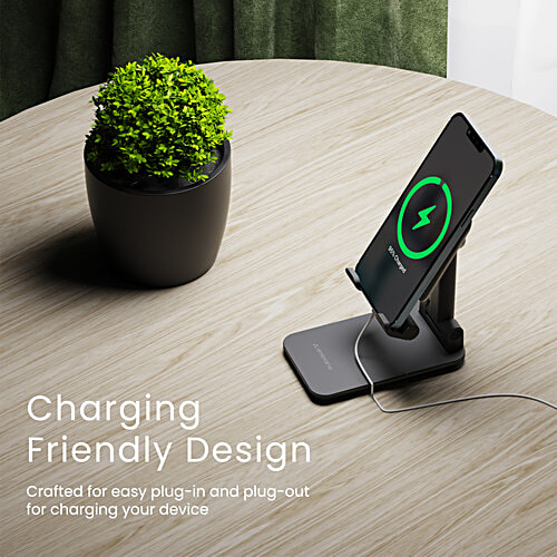 Ambrane Mobile Holding Tabletop Stand, 0-135 Perfect View, Height Adjustment, Wide Compatibility, Multipurpose, Anti-Skid Design, 1 pc  