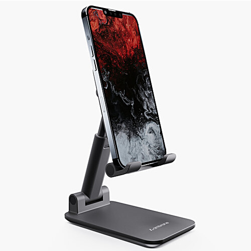 Ambrane Mobile Holding Tabletop Stand, 0-135 Perfect View, Height Adjustment, Wide Compatibility, Multipurpose, Anti-Skid Design, 1 pc  