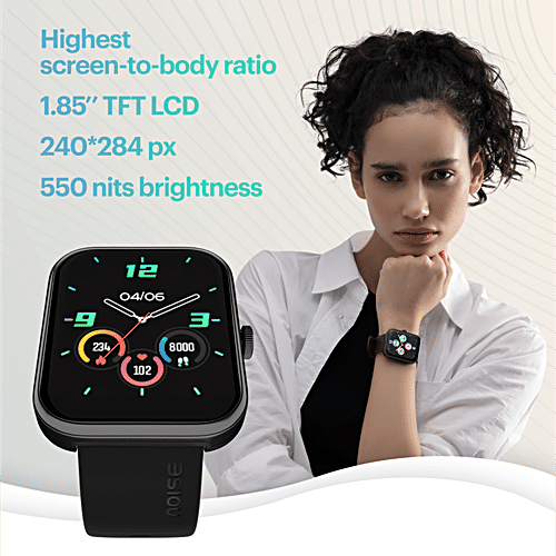 Noise Victor Smartwatch - 4.69 cm HD Display, Jet Black, 1 pc