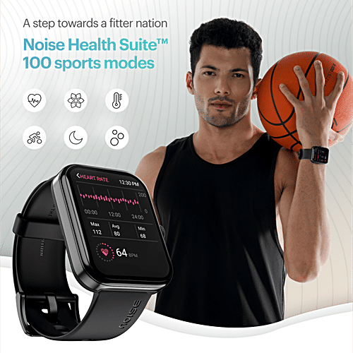 Noise Victor Smartwatch - 4.69 cm HD Display, Jet Black, 1 pc