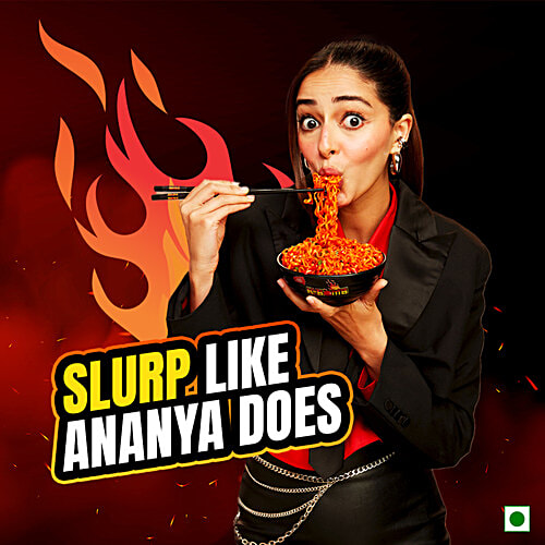 Too Yumm! K-Bomb Ramen Tom Yum Instant Noodles, 80 g Tangy n Spicy Flavour, Korean Veg, No Added Preservatives, No Palm Oil