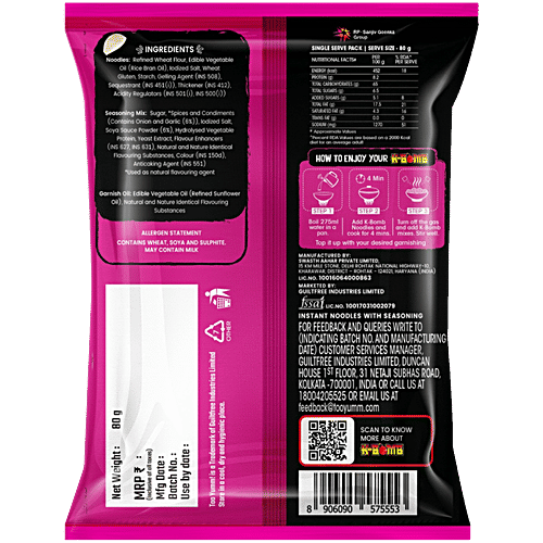 Too Yumm! K-Bomb Ramen Mi Goreng Fried Noodles, 80 g  No Added Preservatives, No Palm Oil