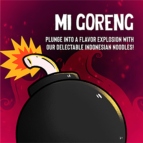 Too Yumm! K-Bomb Ramen Mi Goreng Fried Noodles, 80 g  No Added Preservatives, No Palm Oil