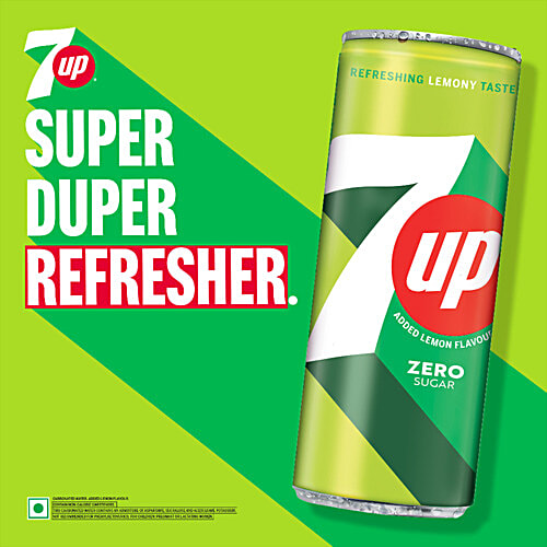 7UP Zero Sugar Soft Drink, 330 ml  