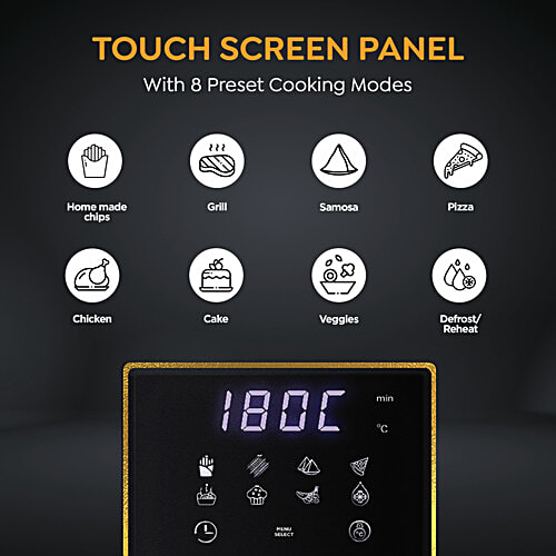 Prestige 200 W Nutrifry Digital Airfryer - 80% Less Oil Consumption, 4.5 L  