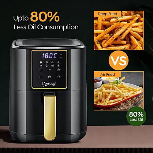 Prestige 200 W Nutrifry Digital Airfryer - 80% Less Oil Consumption, 4.5 L  