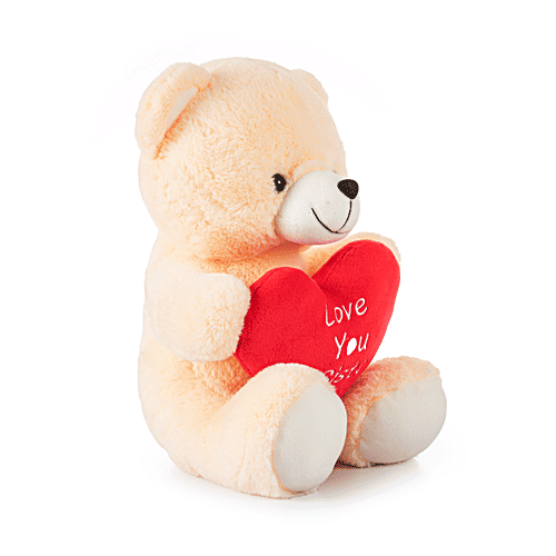 Dimpy Stuff "Love You Sister" Teddy Bear - Cream Colour, 30 cm, 1 pc For Sister