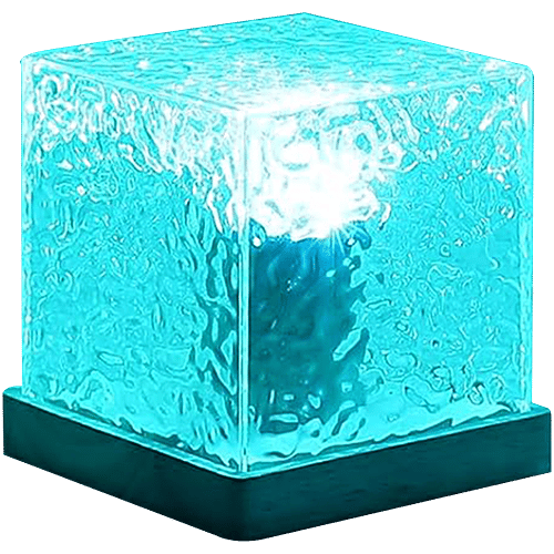Desidiya Romantic LED Ocean Wave Night Light Crystal Projector, 1 pc For Room/Home Decor