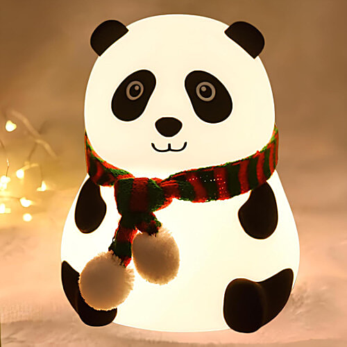 Desidiya Rechargeable Touch Silicone Panda LED Night Light, 1 pc  