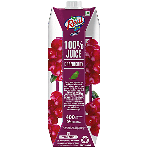 Real Activ Juice Cranberry, 1 L