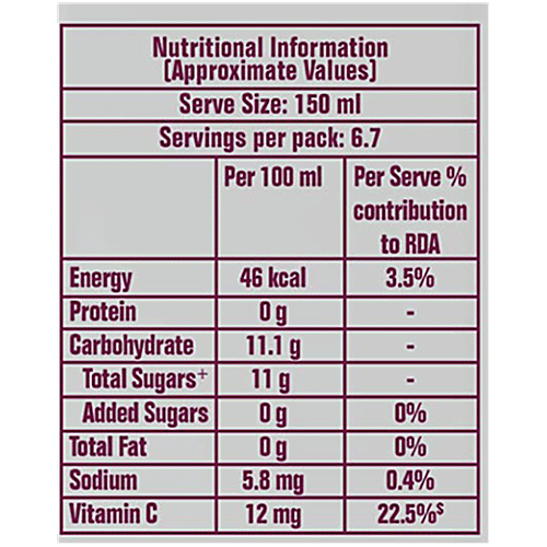 Real Activ Juice Cranberry, 1 L