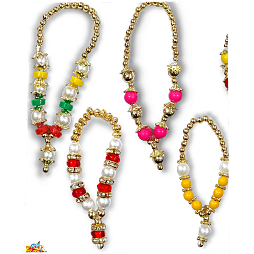 Creative Space Laddu Gopal Mala - Assorted, 4 pcs