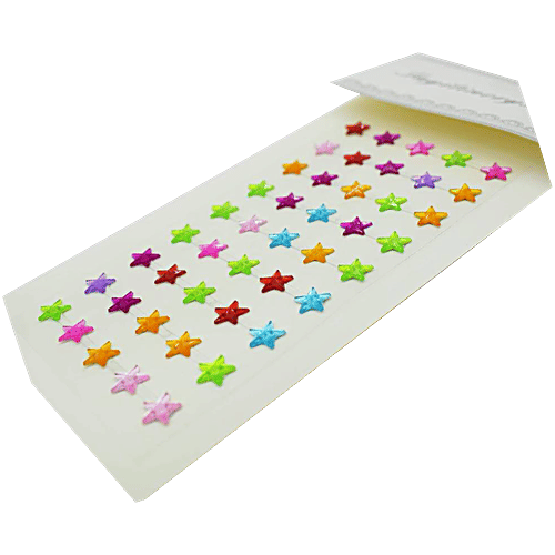 Creative Space Multicolour Star Stickers, 1 pc Vibrant Decorations
Durable Stickers