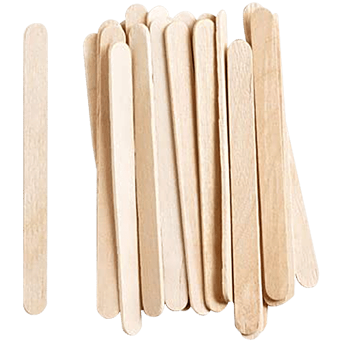 Creative Space Natural Wood Ice Cream/Popsicle Sticks, 50 pcs  
