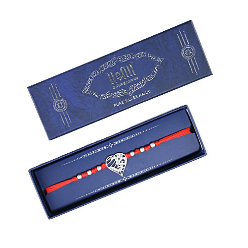 Shree Rakhi Om Rakhi Made From 925 Silver, 1 pc Religious Rakhi, For Brother, Bhaiya, Bhai,