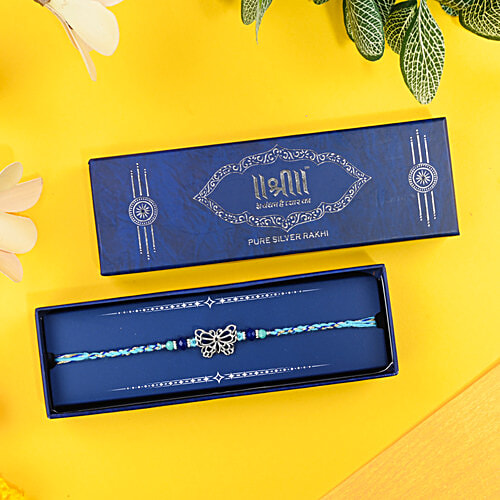 Shree Rakhi Butterfly Charm Rakhi - 925 Silver, 1 pc  For Brother, Bhaiya, Bhai