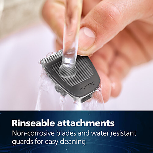 Philips Multi Groomer Set Grooming Kit - 60 min Runtime, 7 Length Settings, White, MG3721/65, 1 pc