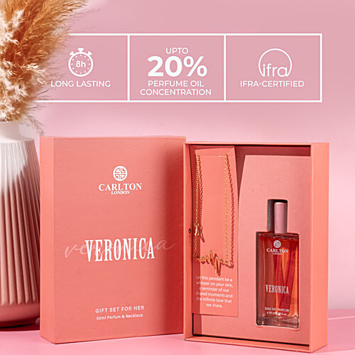 Carlton London Women Gift Set Veronica Perfume With Necklace, 50 ml  