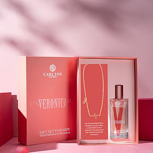 Carlton London Women Gift Set Veronica Perfume With Necklace, 50 ml  