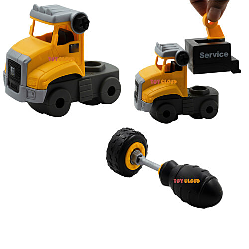 Toy Cloud DIY Do It Yourself Construction Vehicle Play Crane Service Truck With Screwdriver, Unbreakable Plastic Assembly STEM Learning Toy, 1 pc Box Creativity Flourish
Hands-on Learning
Endless Exploration