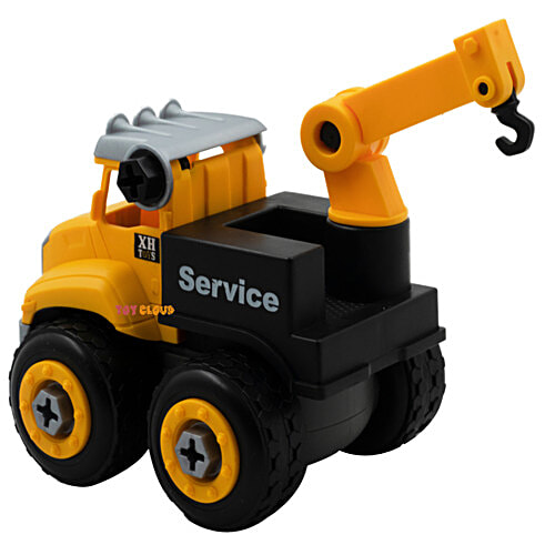 Toy Cloud DIY Do It Yourself Construction Vehicle Play Crane Service Truck With Screwdriver, Unbreakable Plastic Assembly STEM Learning Toy, 1 pc Box Creativity Flourish
Hands-on Learning
Endless Exploration