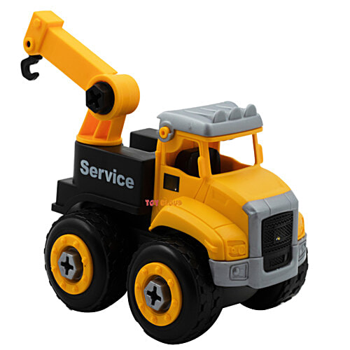 Toy Cloud DIY Do It Yourself Construction Vehicle Play Crane Service Truck With Screwdriver, Unbreakable Plastic Assembly STEM Learning Toy, 1 pc Box Creativity Flourish
Hands-on Learning
Endless Exploration