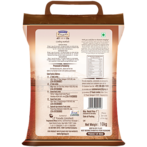 Daawat Rozana Niki 40 Rice, 10 kg  