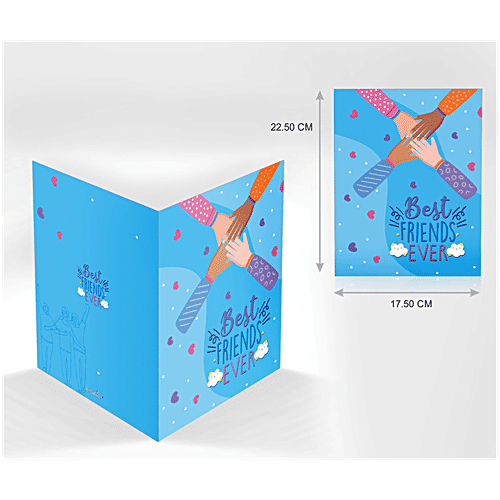 Brodees Friendship's Day Greetings Card,"Best Friends Ever" Title 22.5 Cm x 17.5 Cm, 1 Pc  