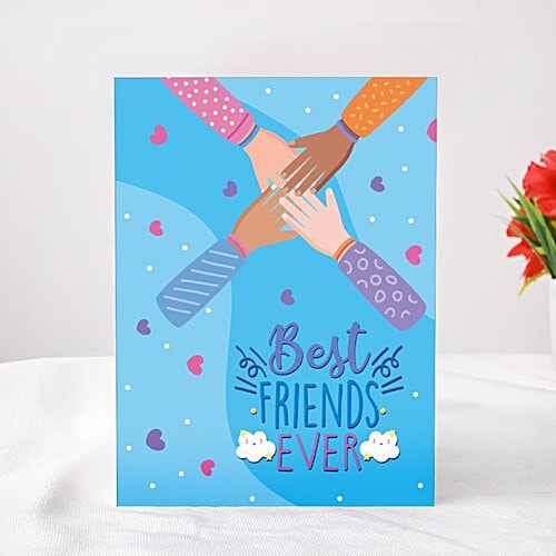 Brodees Friendship's Day Greetings Card,"Best Friends Ever" Title 22.5 Cm x 17.5 Cm, 1 Pc  