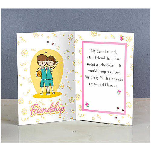 Brodees Friendship's Day Greetings Card, "You Are My Best Friend" Title 22.5 Cm x 17.5 Cm, 1 Pc  