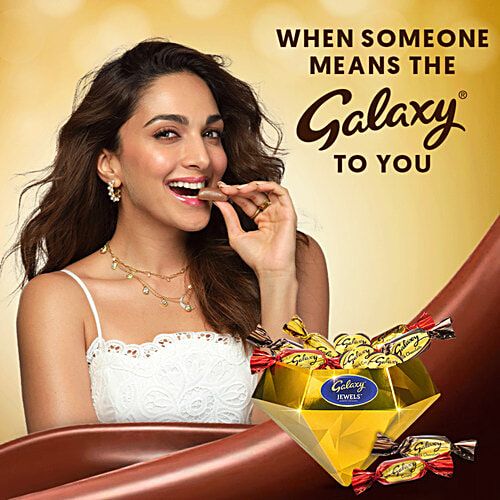 Galaxy Jewels Diamond Box Assorted Chocolates Gift Pack, 88.5 g (10 pcs) Luxurious Diamond-Shaped Box
 Individually Wrapped Chocolates