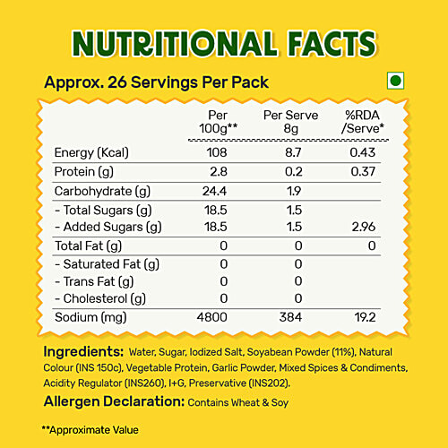 MasterChow Dark Soya Sauce, 210 g  Contains No MSG, Savoury, Umami, Salty