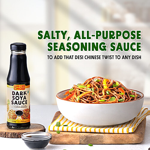 MasterChow Dark Soya Sauce, 210 g  Contains No MSG, Savoury, Umami, Salty