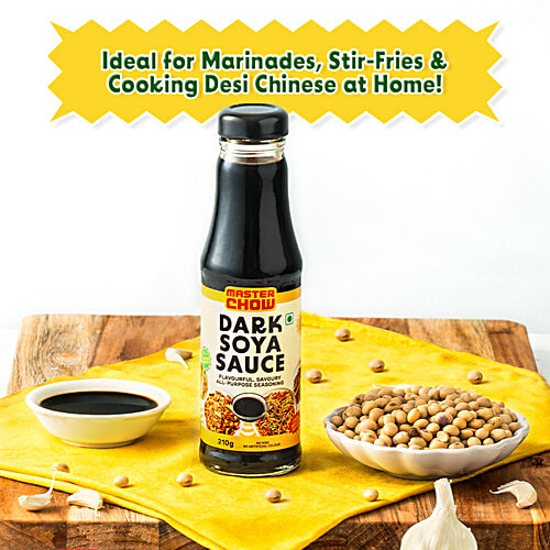 MasterChow Dark Soya Sauce, 210 g  Contains No MSG, Savoury, Umami, Salty