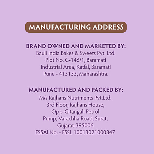 Bauli Goodness Bar - Chocolate Flavour, 50 g High Protein Source
Delicious & Wholesome