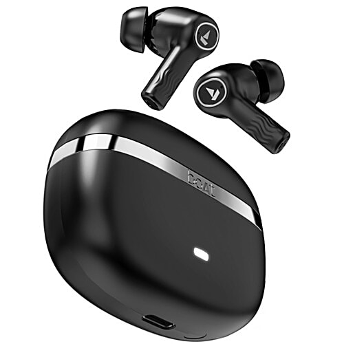 boAt Nirvana Ion TWS Earbuds 120 Hrs Playback 24hrs/Charge, Crystal Bionic Sound With Dual EQ Modes - Charcoal Black, 1 pc  Quad Mics ENx™ Technology, Low Latency 60ms, In Ear Detection