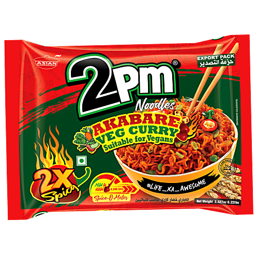 2PM Noodles Noodles - Akabare Veg 2x Spicy, 100 g  
