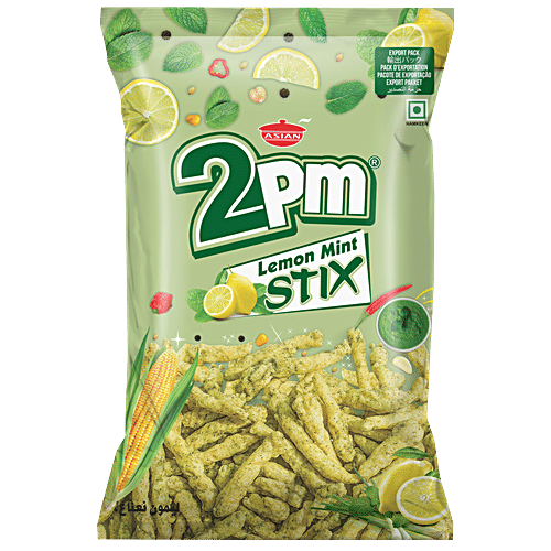 2PM Snacks Lemon Mint Stix, 80 g