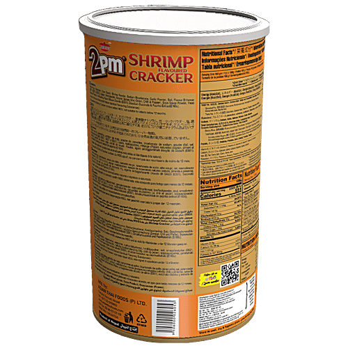 2PM Snacks Shrimp Flavoured Cracker, 100 g Can