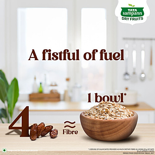 Tata Sampann Premium Kalmi Dates/Khajoor, 500 g  Naturally Sweet, Low-Fat Food, Rich in Fibre