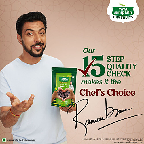 Tata Sampann Premium Kalmi Dates/Khajoor, 500 g  Naturally Sweet, Low-Fat Food, Rich in Fibre