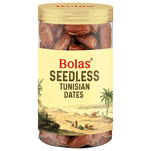Bolas Seedless Tunisian Dates, 400 g Jar