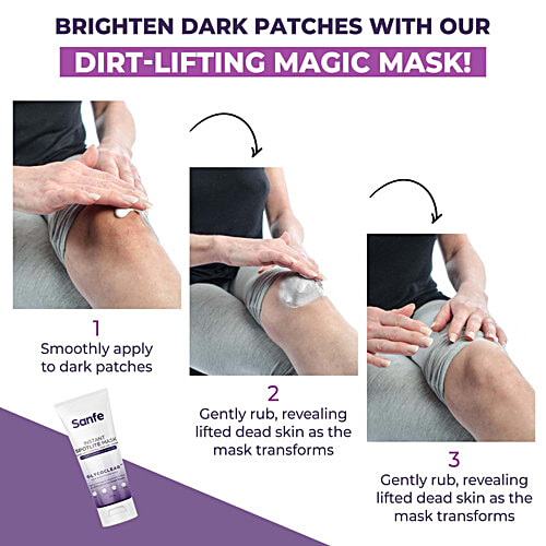 Sanfe Instant Spotlite Mask For Dark Underarm, Neck & Body, 2.5% Kojic Acid & 3.1% Glycolic Acid, 100 g  